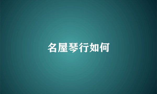 名屋琴行如何