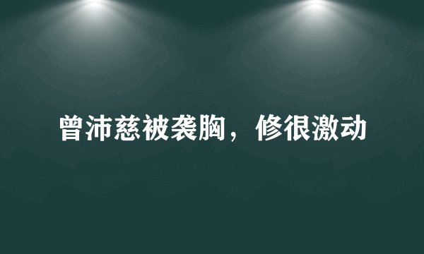 曾沛慈被袭胸，修很激动