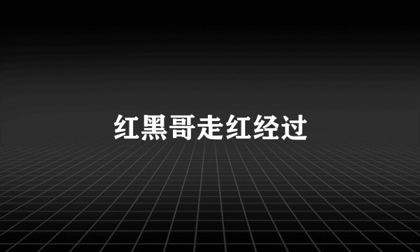 红黑哥走红经过