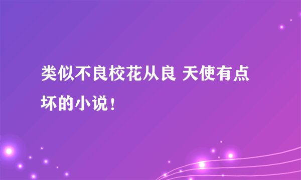 类似不良校花从良 天使有点坏的小说！