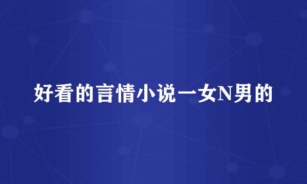 好看的言情小说一女N男的
