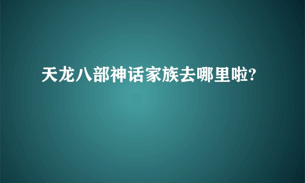 天龙八部神话家族去哪里啦?
