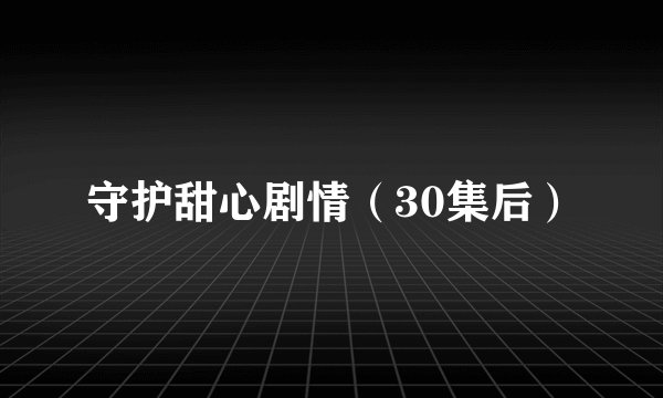 守护甜心剧情(30集后)