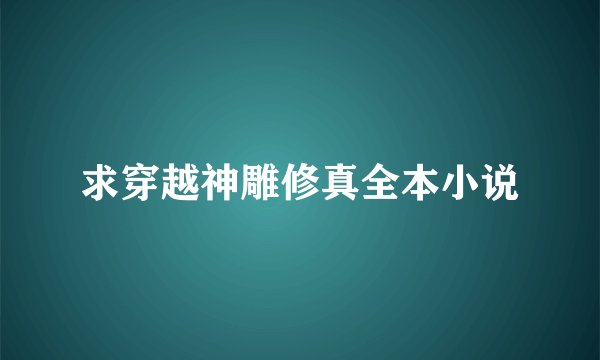 求穿越神雕修真全本小说