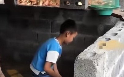 20余名留守娃轮流摆拍喂猪完成作业,流于形式的教育真的好吗?