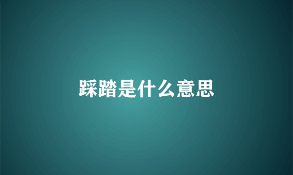 踩踏是什么意思