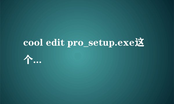cool edit pro_setup.exe这个软件有手机版吗