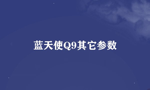 蓝天使Q9其它参数