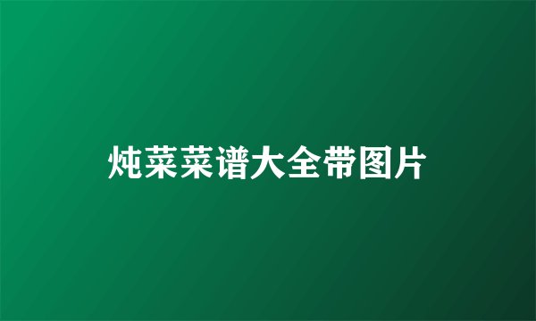 炖菜菜谱大全带图片