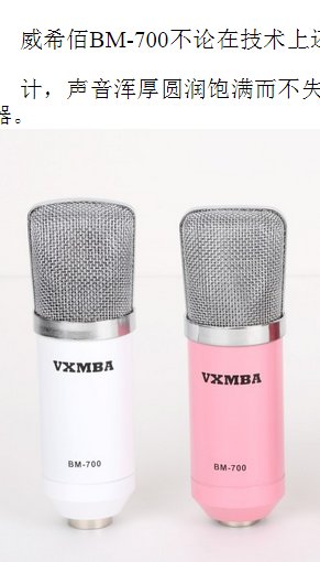 请问vxmba电容麦用中文叫什么？