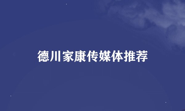 德川家康传媒体推荐