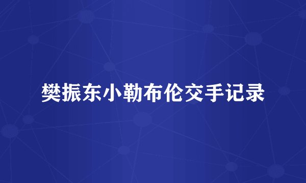 樊振东小勒布伦交手记录