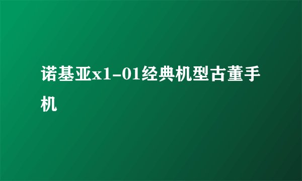 诺基亚x1-01经典机型古董手机