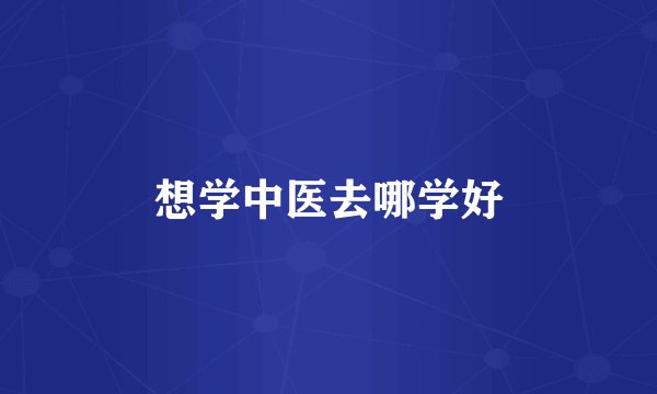 想学中医去哪学好