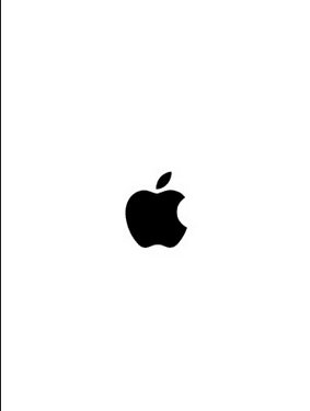 iphone4开机画面的苹果上是不是有条裂缝