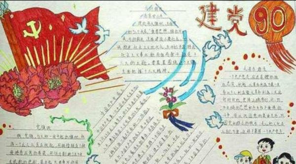 庆七一手抄报内容简短