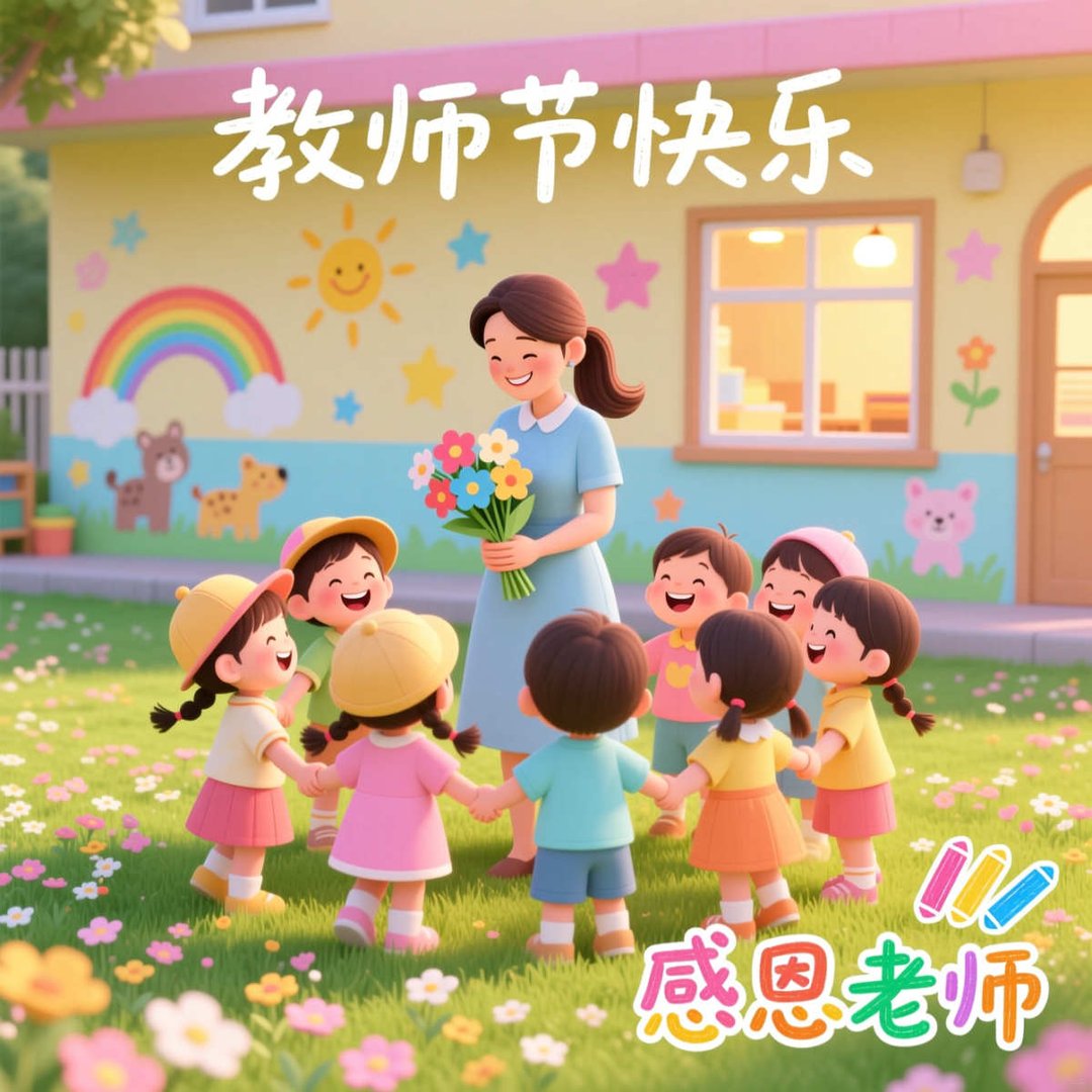 幼儿园大班教师节祝福语贺卡内容