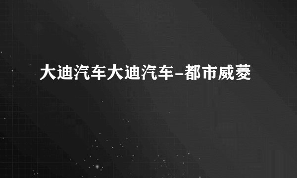 大迪汽车大迪汽车-都市威菱