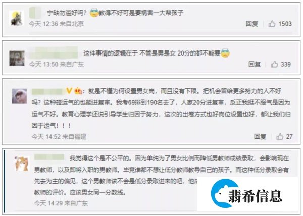 震惊！20分进招教复审名单？！男性考教师会更有优势吗？