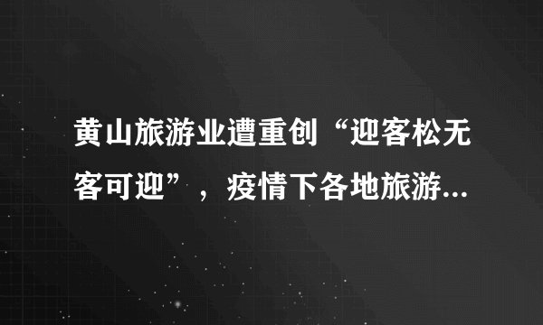 黄山旅游业遭重创“迎客松无客可迎”，疫情下各地旅游城市现状如何？