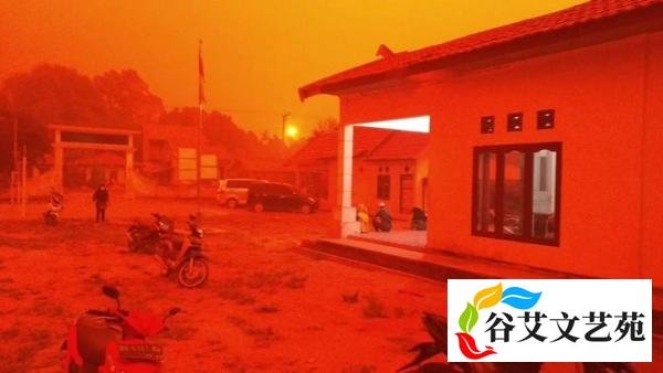 浙江舟山现红色天空，遮天蔽日、满目鲜红，到底是什么原因？