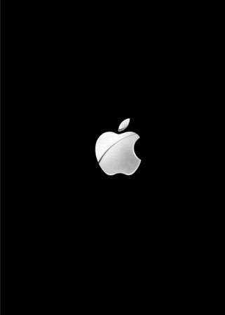 iphone4开机画面的苹果上是不是有条裂缝