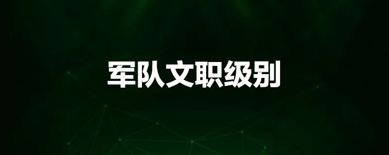 军队文职级别