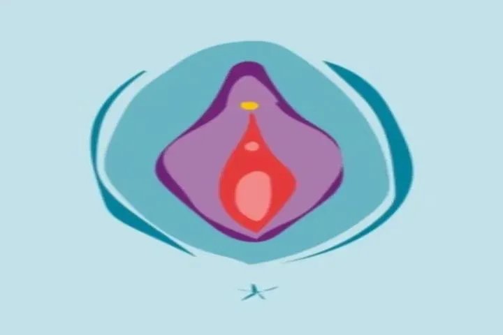 女性小便口上边图象