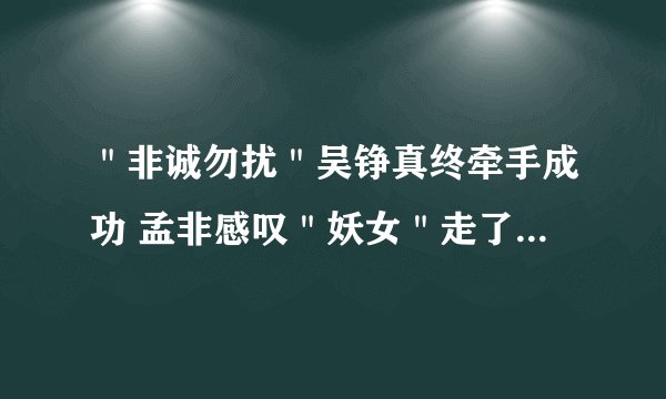 ＂非诚勿扰＂吴铮真终牵手成功 孟非感叹＂妖女＂走了-飞外网