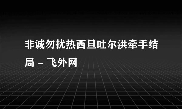 非诚勿扰热西旦吐尔洪牵手结局 - 飞外网