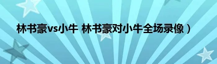 林书豪vs小牛 林书豪对小牛全场录像）