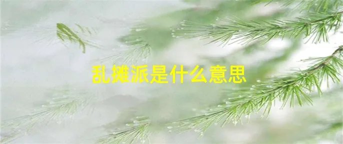乱摊派是什么意思