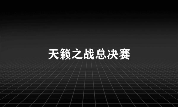 天籁之战总决赛