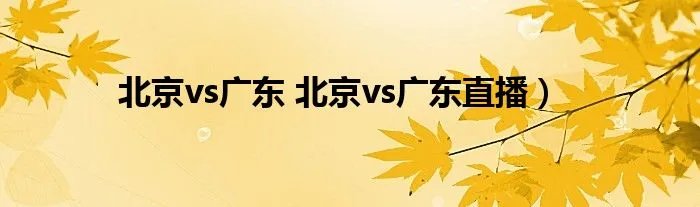 北京vs广东 北京vs广东直播）