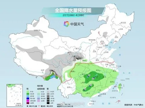 2023年来最强雨雪上线：北方下雪、南方暴雨