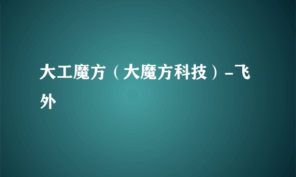 大工魔方（大魔方科技）-飞外