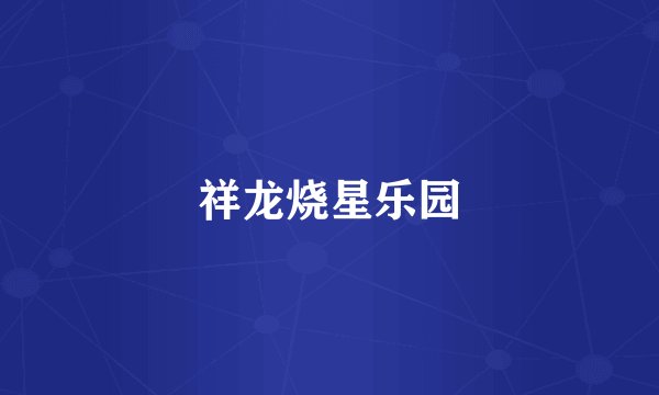 祥龙烧星乐园