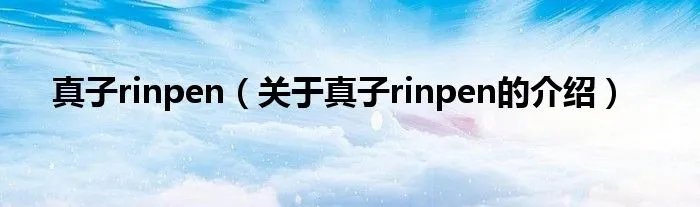 真子rinpen（关于真子rinpen的介绍）