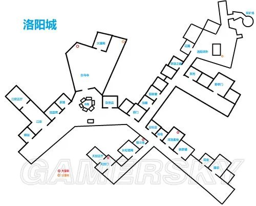 《侠客风云传》洛阳攻略 洛阳支线攻略及地图