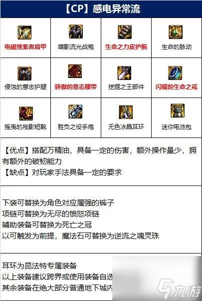 地下城与勇士110级版本大枪装备搭配有什么 常规低血流