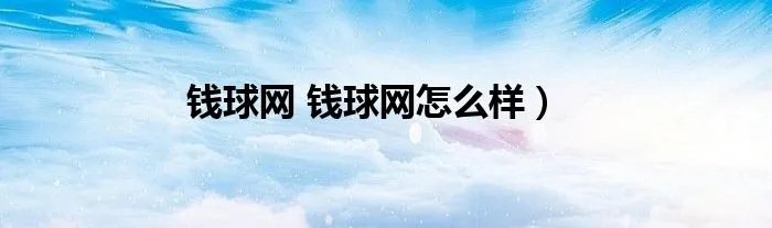 钱球网 钱球网怎么样）