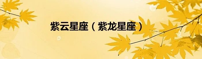 紫云星座（紫龙星座）