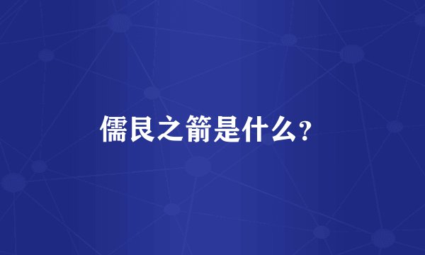 儒艮之箭是什么？