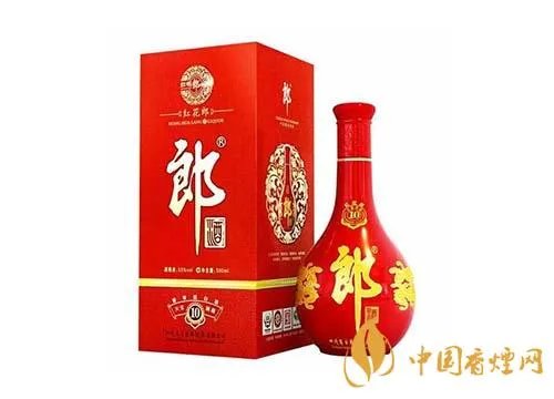 红花郎酒十年53度价格一览表 红花郎酒多少钱一瓶