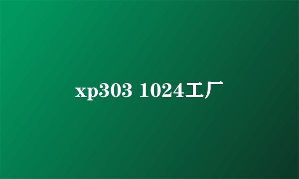 xp303 1024工厂