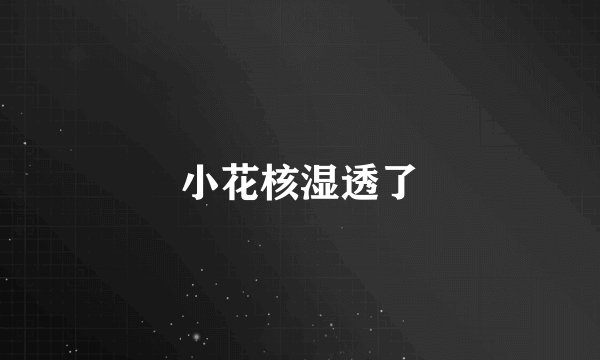 小花核湿透了
