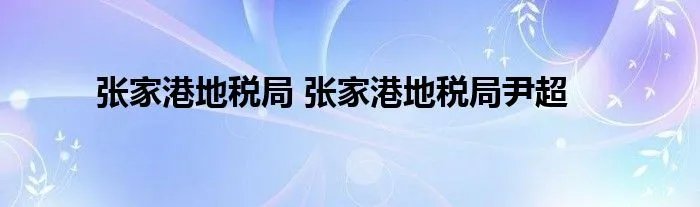 张家港地税局 张家港地税局尹超