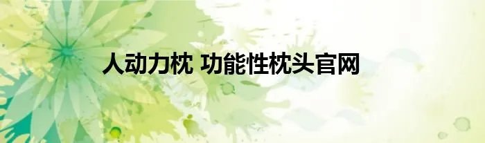 人动力枕 功能性枕头官网
