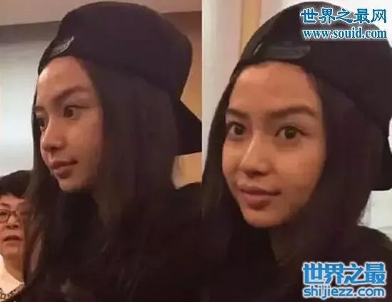 杨颖angelababy素颜照，素颜照比整容前还吓人 