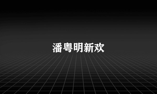 潘粤明新欢